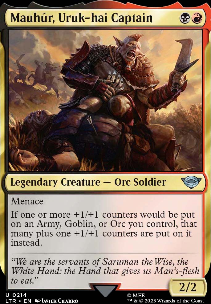 The Army of Sauron the Dark Lord (Flavour Deck) / EDH MTG Deck)